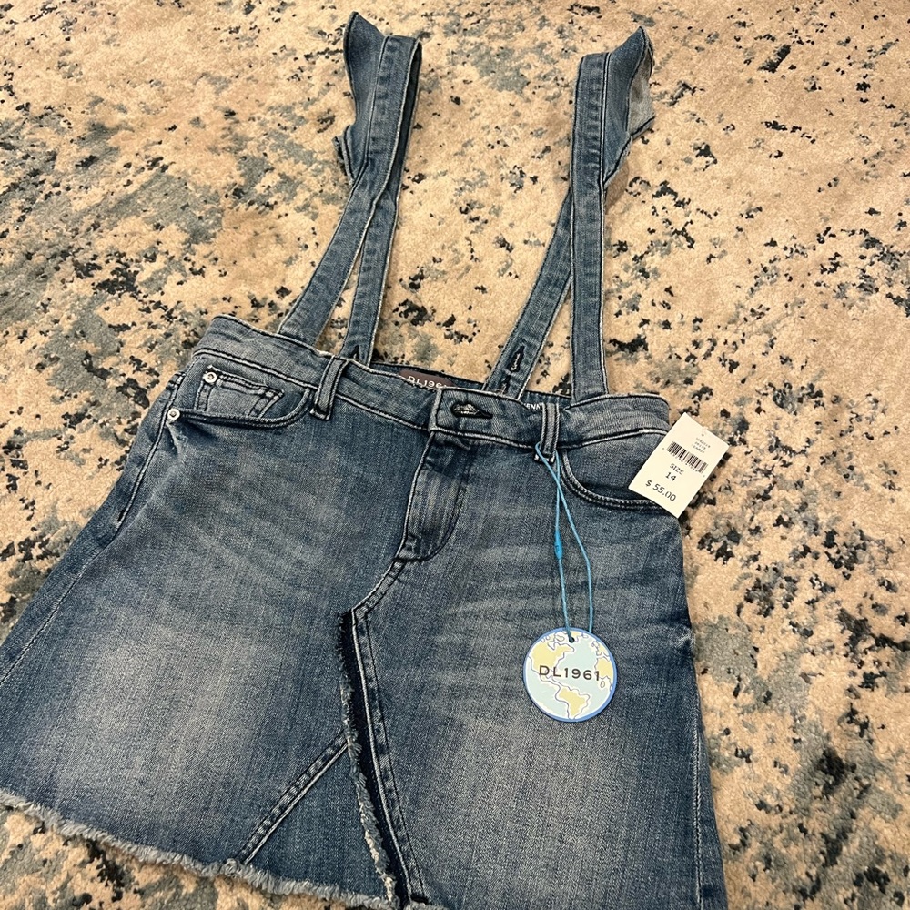 NWT DL1961 girls skirt overall